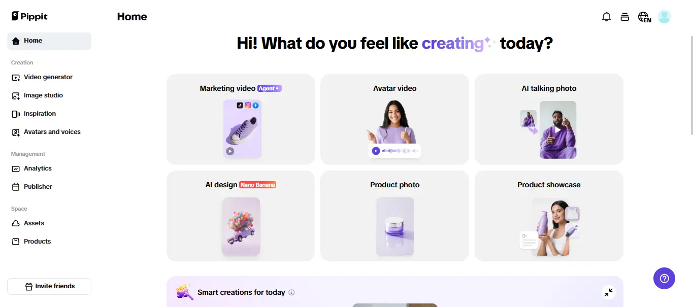 Pippit ecommerce video generation workflow from product links