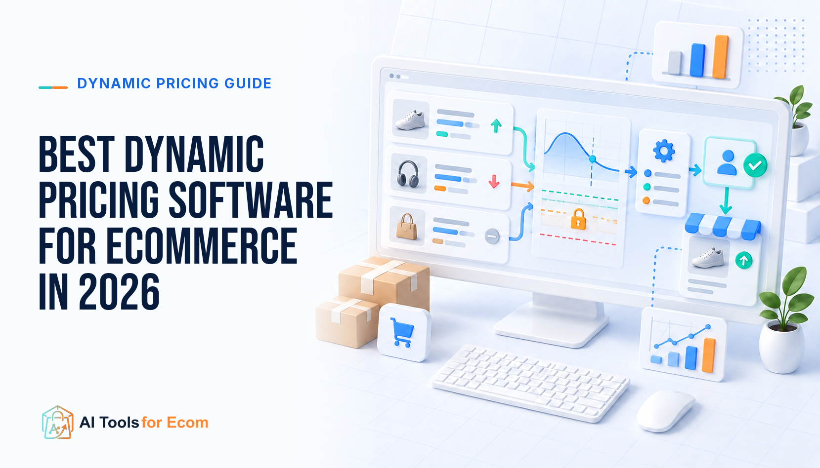 Ecommerce dynamic pricing workflow showing product prices, margin guardrails, approval rules, and storefront updates