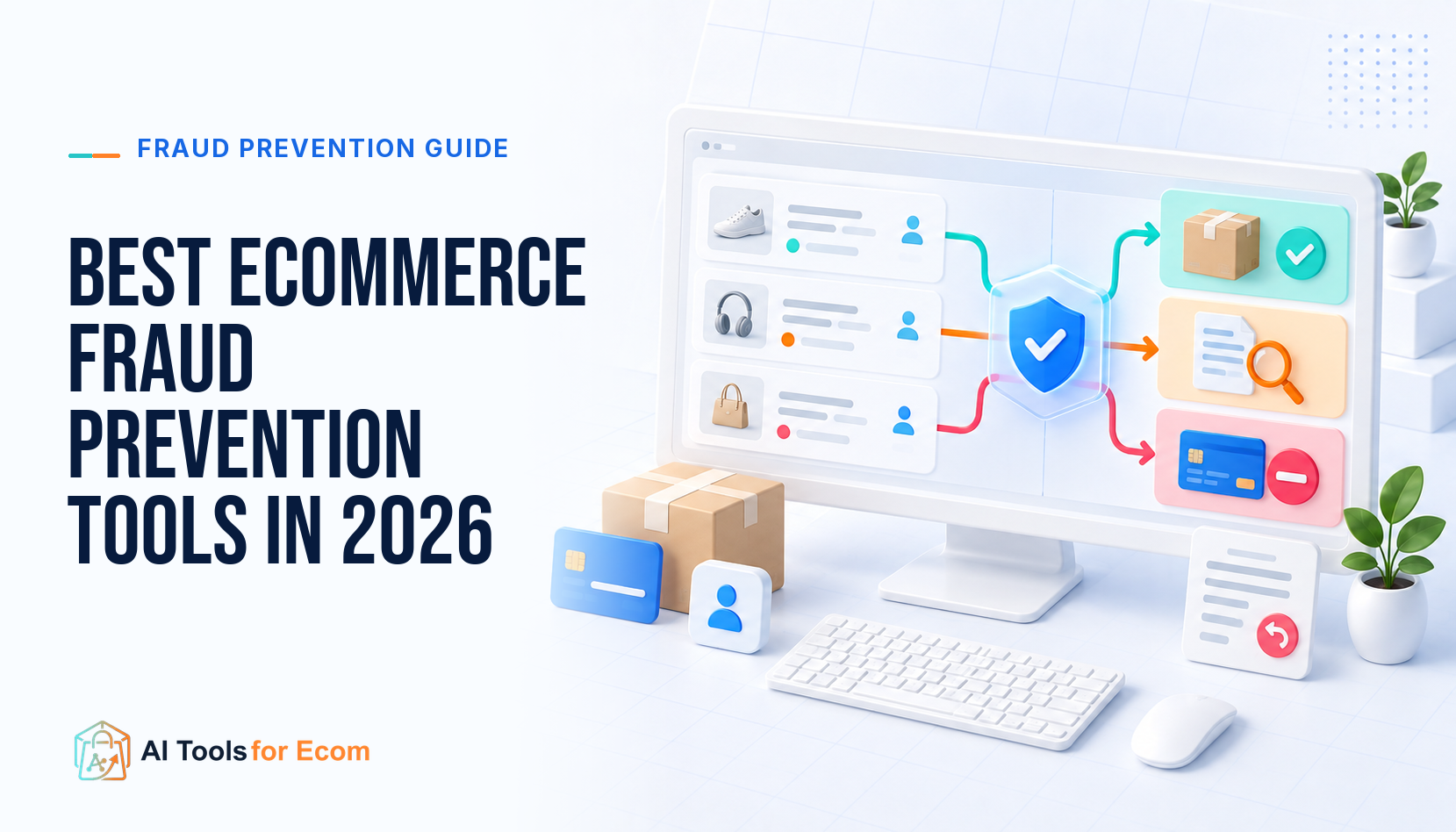 Ecommerce fraud prevention workflow showing safe orders approved, suspicious orders reviewed, and fraudulent payments blocked